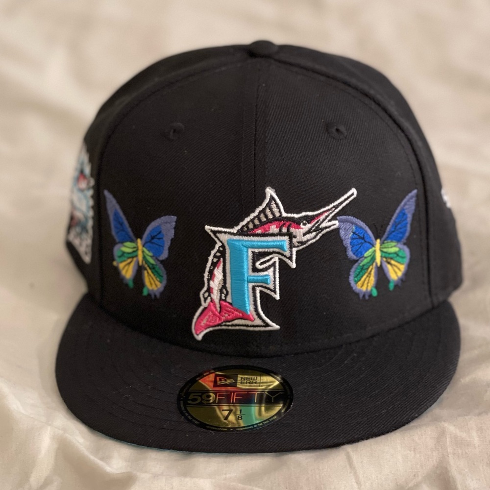 Special Edition Black Florida Marlins,on aqua blue rim. Designer : Lord Fubu